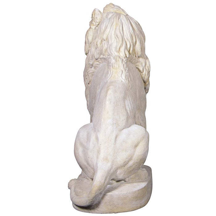 Design Toscano Stately Chateau Lion Sentinel Garden Statue: Right