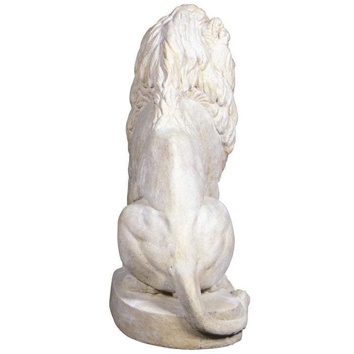 Design Toscano Stately Chateau Lion Sentinel Garden Statue: Left